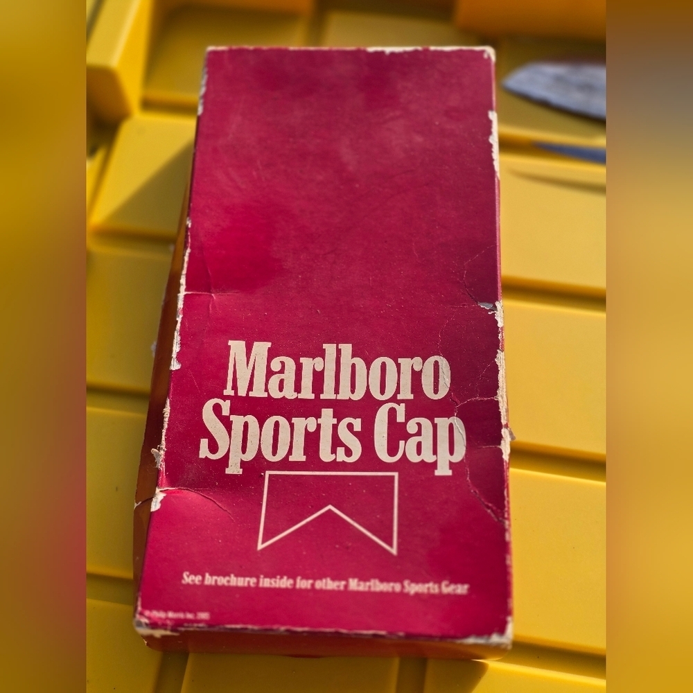 Vintage Boxed Marlboro Cords Cigarettes Snapback Adjust Corduroy Hat Sealed